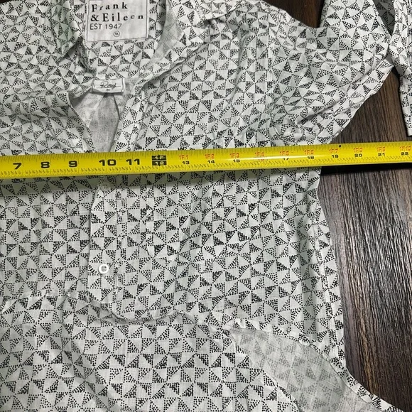 Frank & Eileen Rory Maxi Shirtdress Dotted Black Size Linen 100%XS